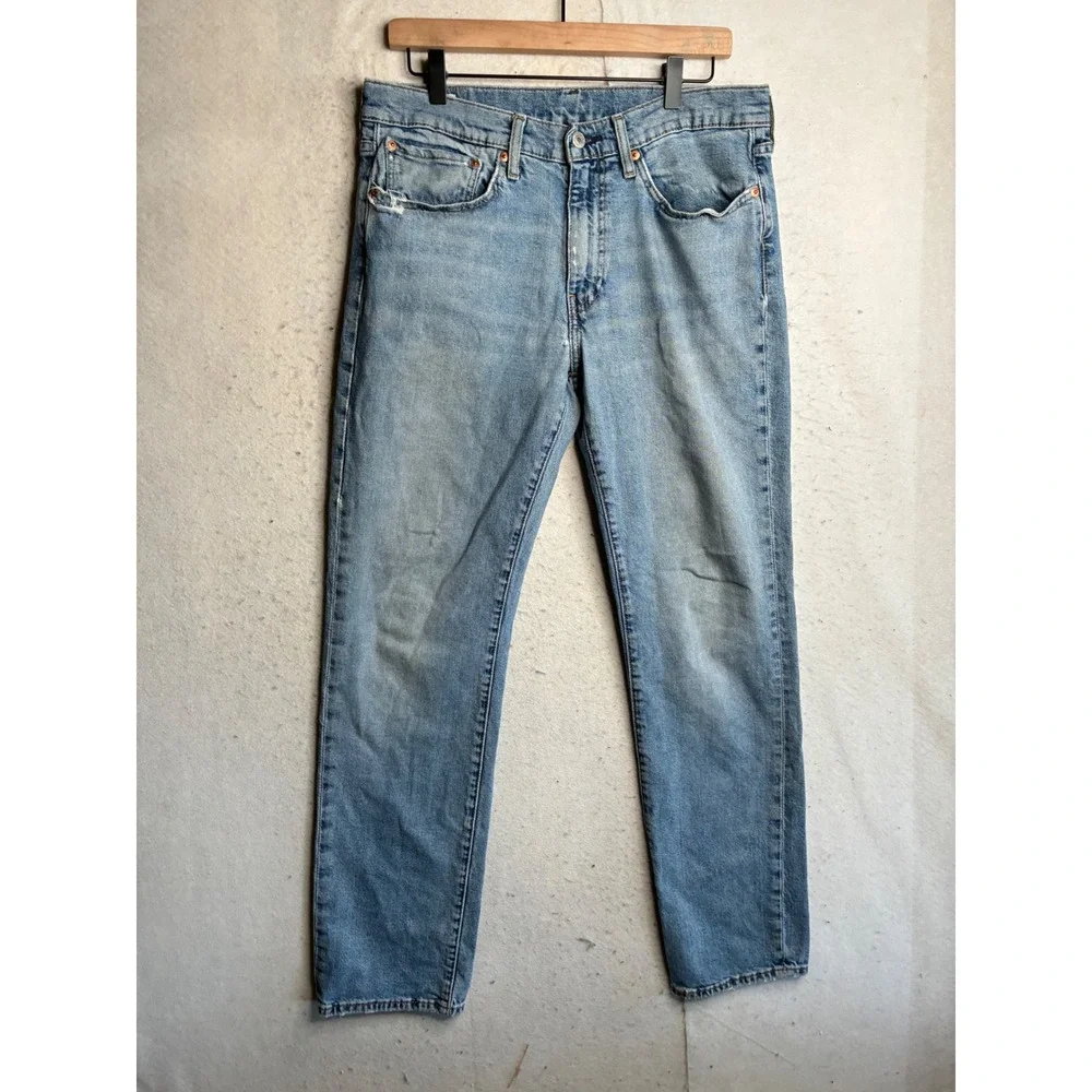 Levis 511 Slim Fit Light Wash Stretch Denim Jeans Mens 34x34 00511-1683